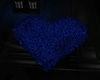 Tia Blue Heart  Pose Rug