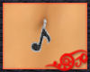 Music Note Belly Ring