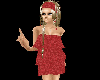 Sexy mini dress red