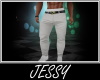 J ^White Belted Pants
