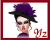 purple  black hat