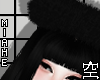 空 Hat Fur Black 空