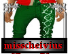 christmas green wt pants