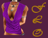 Purple Unbutton top