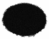 Black Round Fur Rug