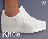K white sneakers M