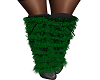 1GREEN FUR BOOTS