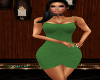 Green corsett dress