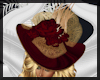 Gold and Red Glamour Hat