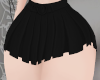 black pleated skirt