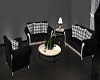 Black N White Sofa Set