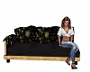 Black Gold Print Couch