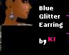 bleu glitter earrings