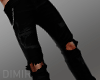 Torn w Chain Black