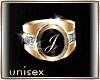 ❣Ring| Gold J |unisex