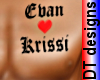 Evan love Krissi tattoo