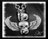 K-Wings skull necklace