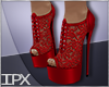 Lace Boots 62 Red