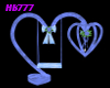 HB777 Heart Swing Set Bl