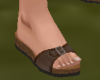 TF* Brown Buckle Sandals
