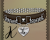 Chained brown L collar