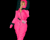 ICONIC pink skii suit