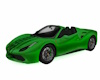 green sports car