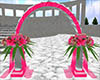 Hot Pink Wedding Arch