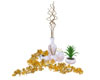 Vase Arrangement Gold