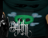green DJ skull hoodie