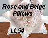 Rose/Beige Pillows