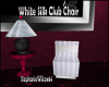 White Silk Club Chair