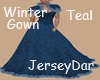 Winter Gown Dark Teal