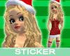 Sexy Santa STICKER