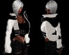 [MzL]White Quilted Hoody