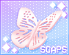 +Butterfly Clips Peach
