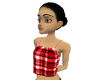 Red & White Plaid Top