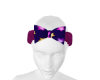 Purple Floral Bow