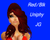 ~JG~ UNIPHY  Red/blk