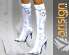 Vari stiletto white boot