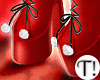 T! Xmas Red Wool Boots
