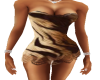brown tiger dress