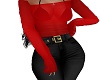 MJ-Sheer Red top blk bra