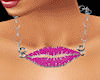 M~Hot lips necklace