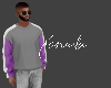 X Men Crew Grey Grape