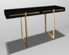 Black gold modern desk