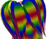 Crazy Rainbow Pigtails