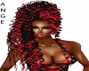 hair black and red