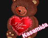 Valentine Bear Brown