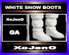 WHITE SNOW BOOTS
